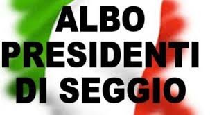 Iscrizione albo presidenti di seggio
